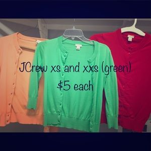 JCrew cardigans
